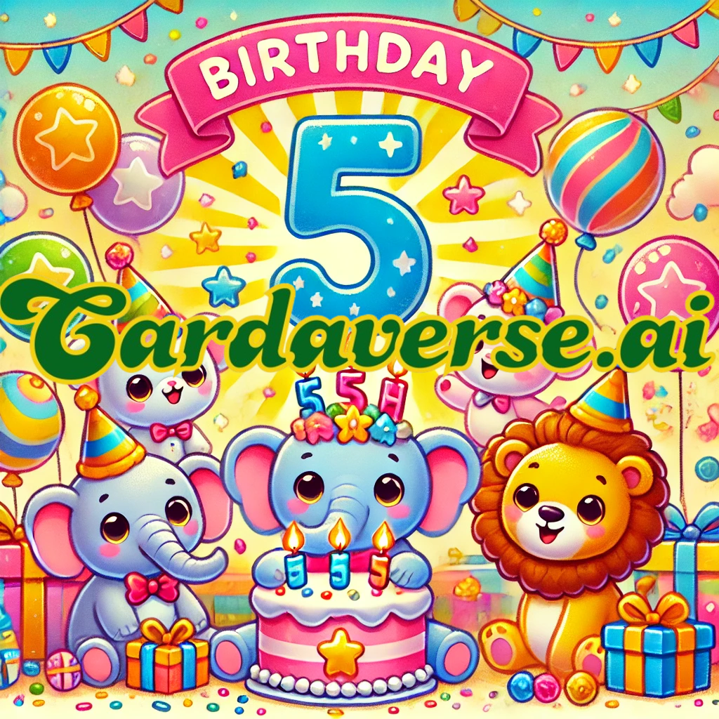 5th Birthday Card