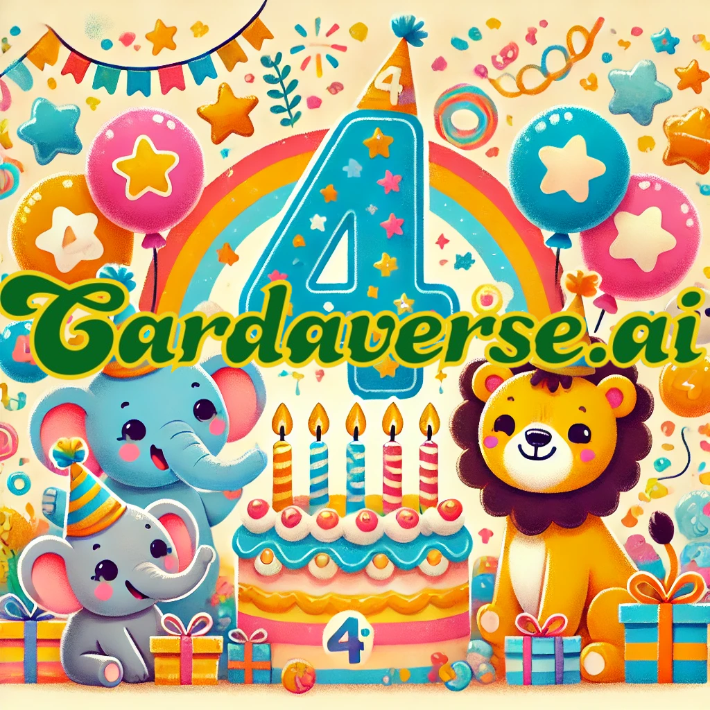 4th Birthday Card