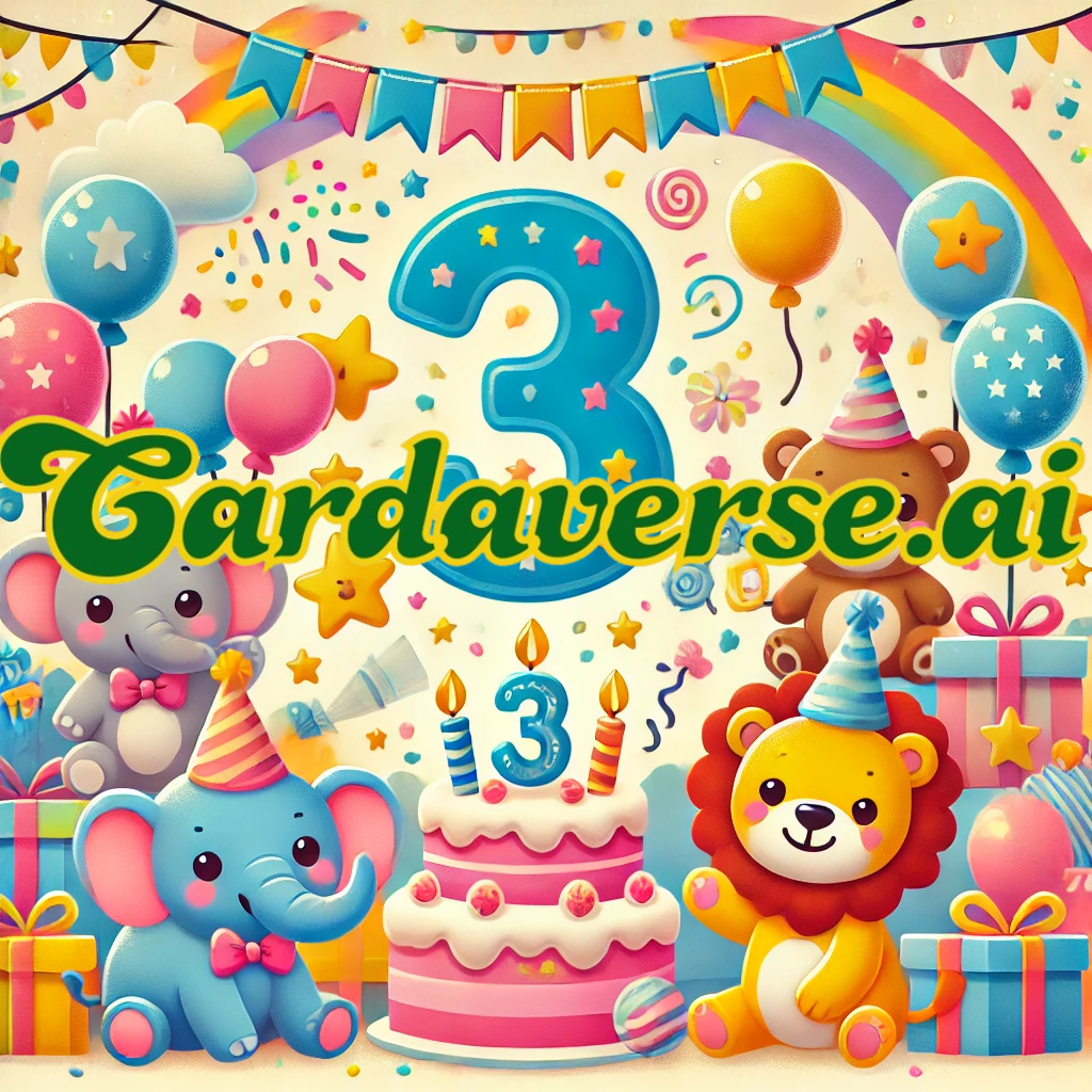 3rd Birthday Card