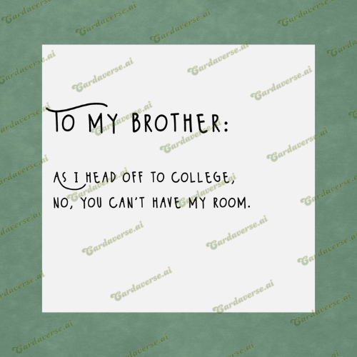 To My Brother