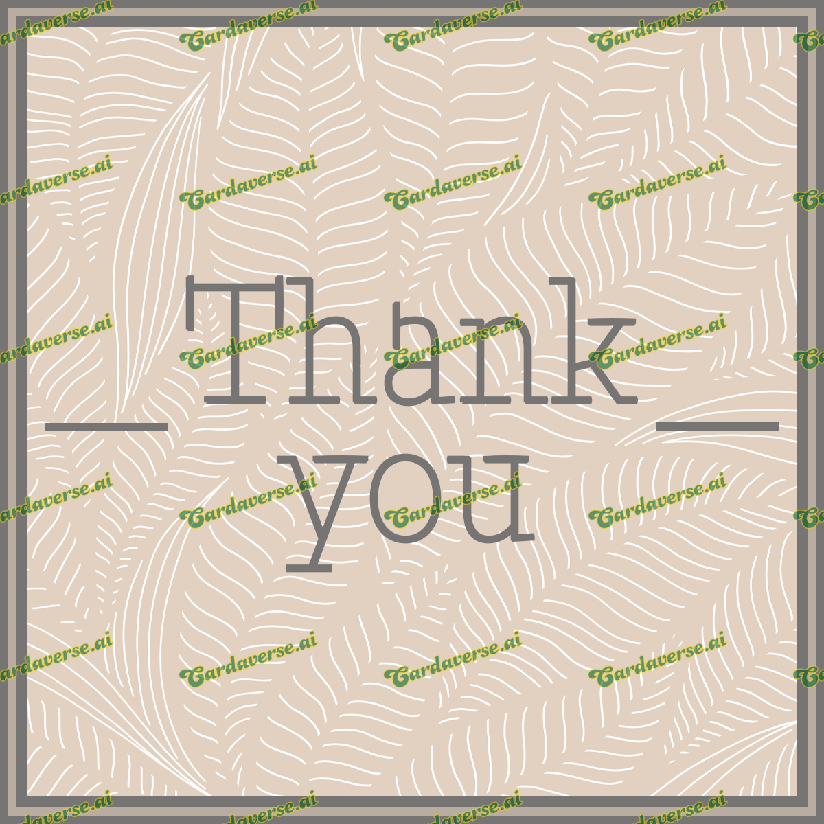 Thank You (Leaves)