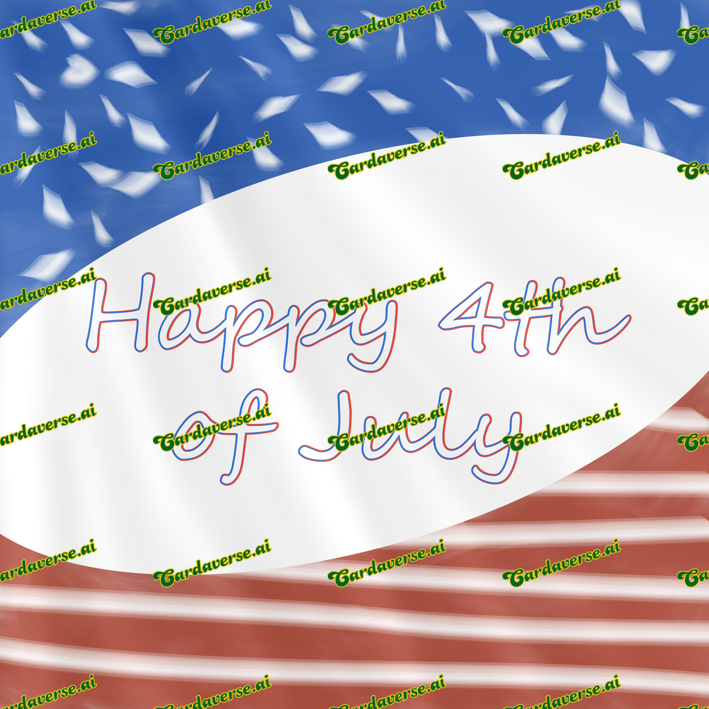 Happy 4th of July Flag