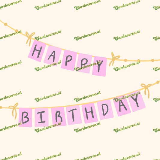Happy Birthday (Pink Banner)