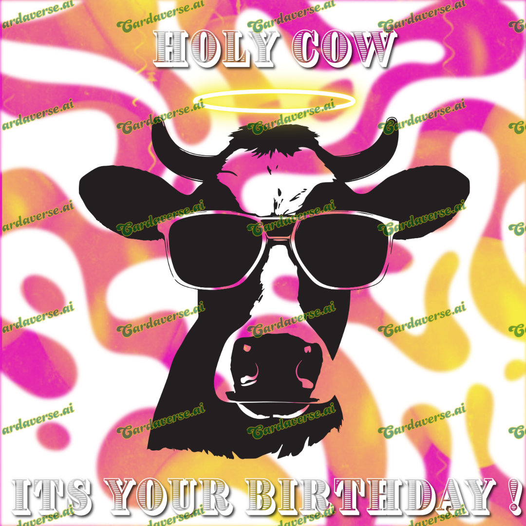 Holy Cow...Its Your Birthday!