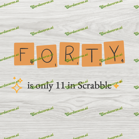 40th Scrabble Birthday