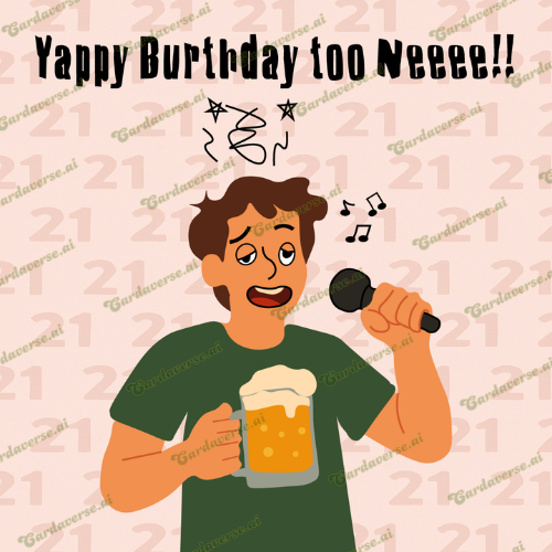 Yappy Burthday! (Happy Birthday)