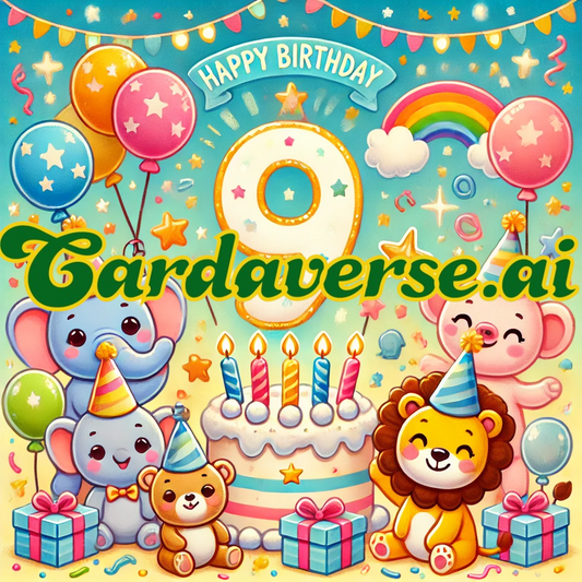 9th Birthday Card