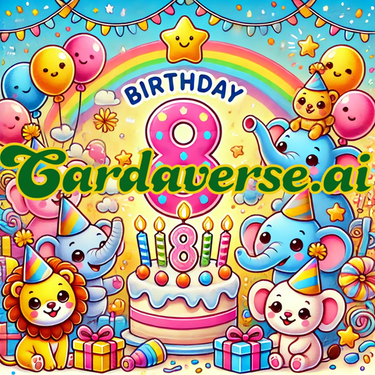 8th Birthday Card
