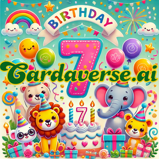 7th Birthday Card
