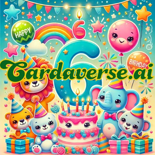 6th Birthday Card