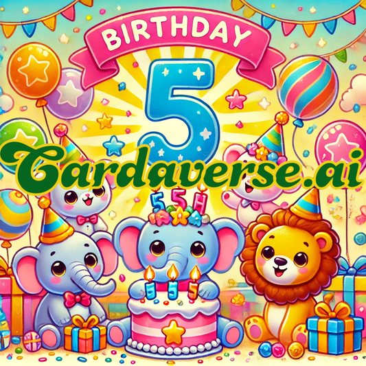 5th Birthday Card