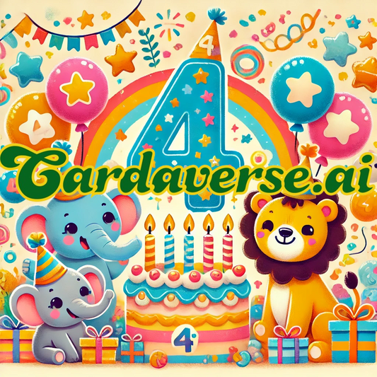 4th Birthday Card