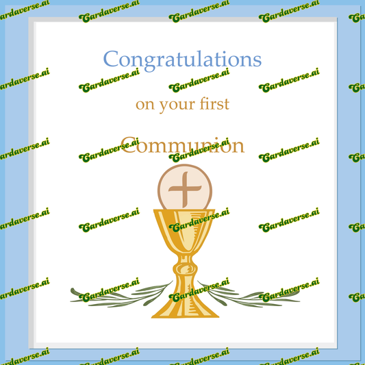 Congratulations on your first Communion