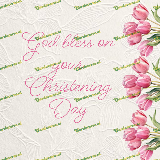 Christening Day Card