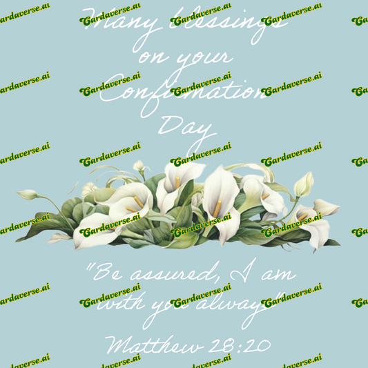 Many Blessings on your Confirmation Day