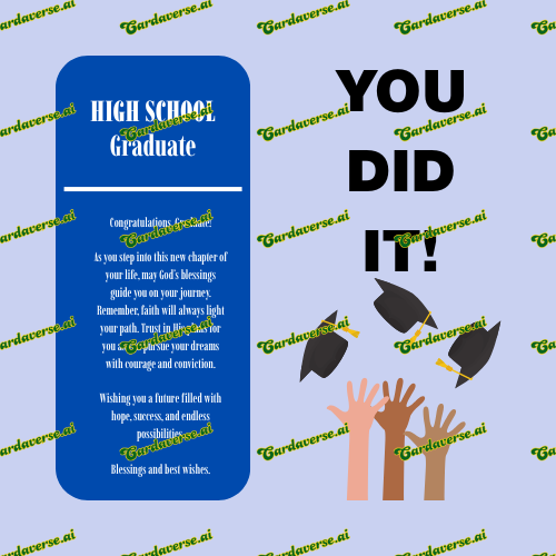 High school graduation finally made it!