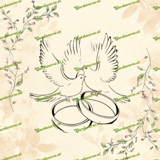 Dove Wedding Card