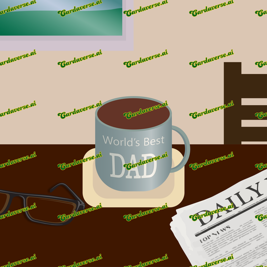 World's Best Dad Mug Card