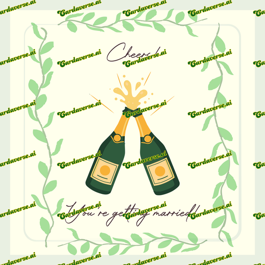 Cheers you're getting married