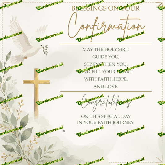 Blessings on your confirmation