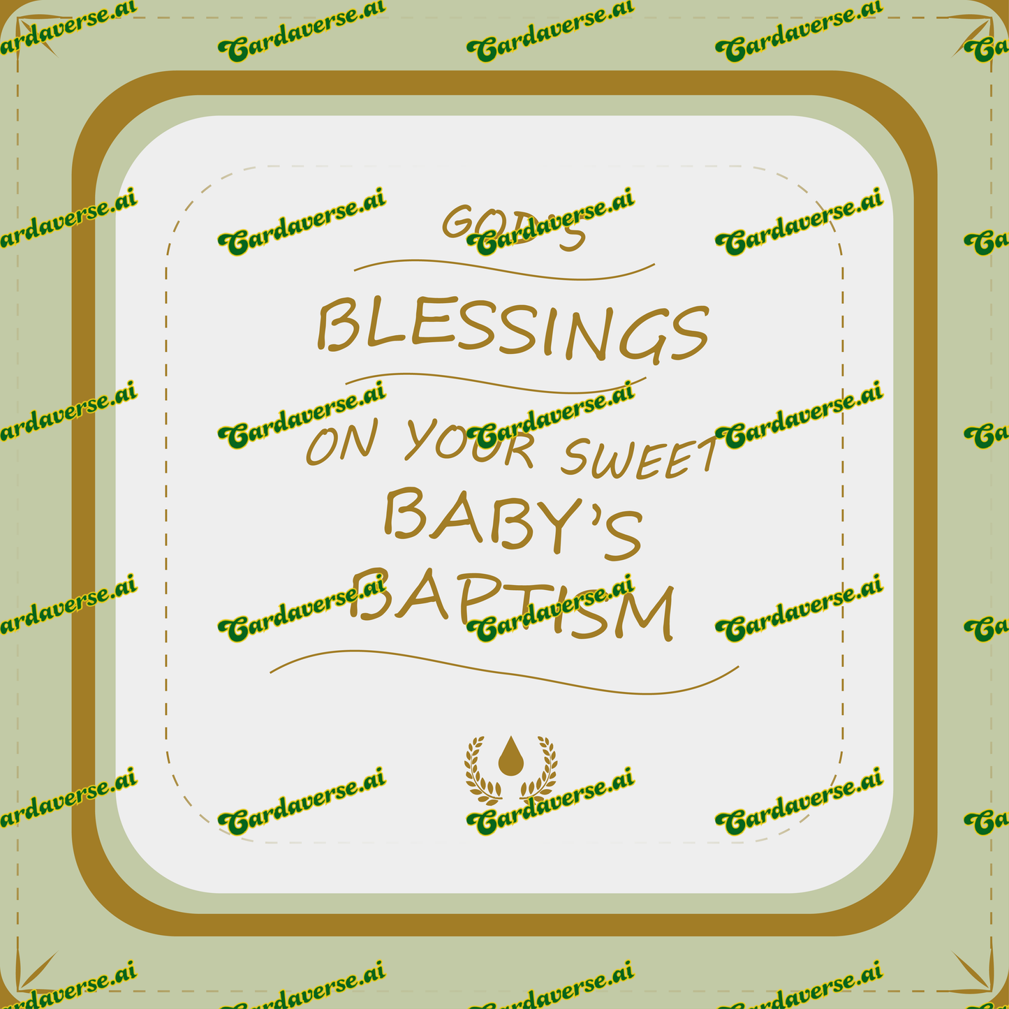 God's blessings on your sweet baby's baptism