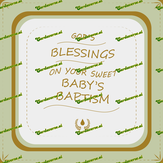 God's blessings on your sweet baby's baptism