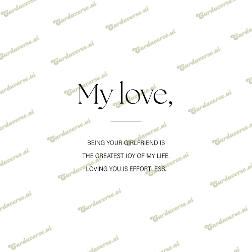 My Love (For Girlfriend)